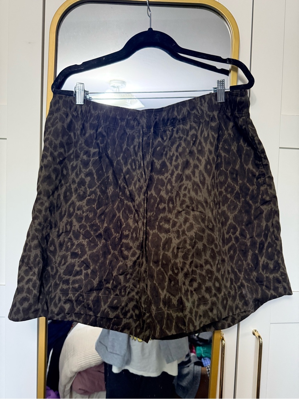 H&M Leopard Cotton Shorts
